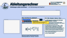 What Ableitungsrechner.net website looked like in 2020 (3 years ago)