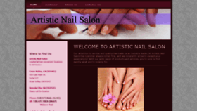 What Artistic-nail-salon.com website looked like in 2020 (4 years ago)