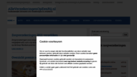 What Alleverzekeringenopeenrij.nl website looked like in 2020 (3 years ago)