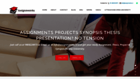 What Assignment4u.in website looked like in 2020 (3 years ago)