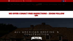 What Allamericanroofingandconstruction.com website looked like in 2020 (3 years ago)