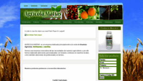 What Agricolamatias.cl website looked like in 2020 (3 years ago)