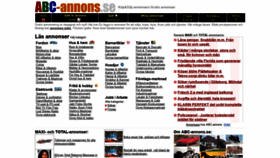 What Abc-annons.se website looked like in 2020 (3 years ago)