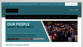 What Adamsadams.co.za website looked like in 2020 (3 years ago)