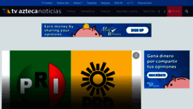 What Aztecanoticias.com.mx website looked like in 2020 (3 years ago)