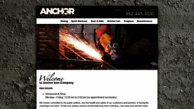 What Anchoriron.com website looked like in 2020 (3 years ago)
