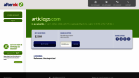 What Articlego.com website looked like in 2020 (3 years ago)