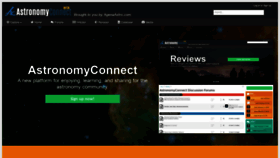 What Astronomyconnect.com website looked like in 2020 (4 years ago)