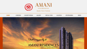 What Amaniresidences.com website looked like in 2020 (3 years ago)