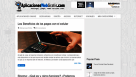 What Aplicacioneswebgratis.com website looked like in 2020 (3 years ago)