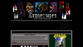 What Africomics.com website looked like in 2020 (3 years ago)