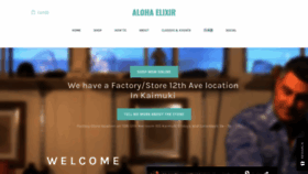 What Alohaelixir.com website looked like in 2020 (3 years ago)