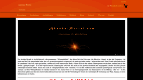 What Akasha-portal.com website looked like in 2020 (3 years ago)