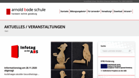 What Arnoldbodeschule.de website looked like in 2020 (3 years ago)