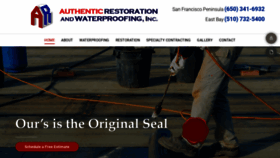 What Authenticrestoration.com website looked like in 2020 (3 years ago)