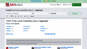 What Afribaba.ug website looked like in 2020 (3 years ago)