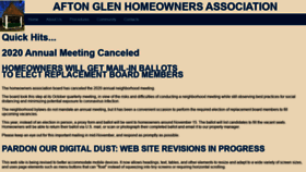What Aftonglenhoa.com website looked like in 2020 (3 years ago)