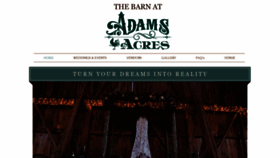 What Adamsacresbarn.com website looked like in 2020 (3 years ago)