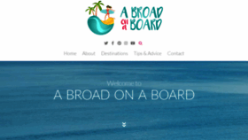 What Abroadonaboard.com website looked like in 2020 (3 years ago)