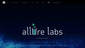 What Allurelabs.com website looked like in 2020 (3 years ago)