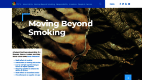 What Altria.com website looked like in 2020 (4 years ago)