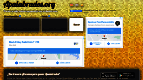 What Apalabrados.org website looked like in 2020 (3 years ago)