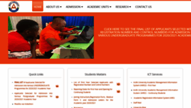 What Aru.ac.tz website looked like in 2020 (5 years ago)