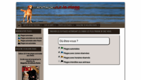 What Animaux-sur-la-plage.com website looked like in 2020 (3 years ago)