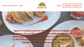 What Agave.nyc website looked like in 2020 (3 years ago)