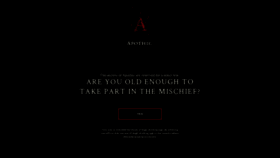 What Apothic.com website looked like in 2020 (3 years ago)