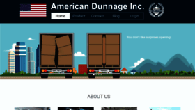 What Americandunnage.com website looked like in 2020 (3 years ago)