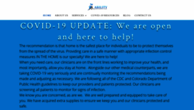 What Abilityhomehc.com website looked like in 2020 (3 years ago)