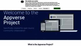 What Appverse.io website looked like in 2020 (3 years ago)