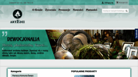 What Artedii.pl website looked like in 2020 (3 years ago)