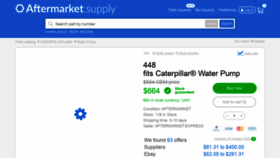 What Aftermarket.supply website looked like in 2020 (3 years ago)