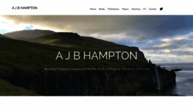 What Ajbhampton.com website looked like in 2020 (3 years ago)