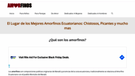 What Amorfinos.com website looked like in 2020 (3 years ago)