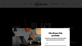 What Artiss.com.au website looked like in 2020 (3 years ago)