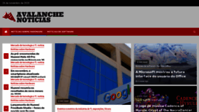 What Avalanchenoticias.com.br website looked like in 2020 (3 years ago)