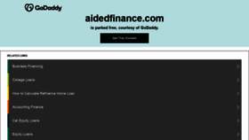 What Aidedfinance.com website looked like in 2020 (3 years ago)