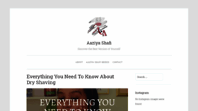 What Aaziyashafi.com website looked like in 2020 (3 years ago)
