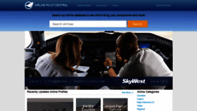 What Airlinepilotcentral.com website looked like in 2020 (3 years ago)
