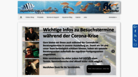 What Aquarienkontor.de website looked like in 2020 (3 years ago)