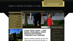 What Adamdeckerlaw.com website looked like in 2020 (3 years ago)