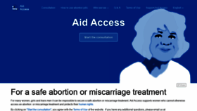 What Aidaccess.org website looked like in 2020 (3 years ago)