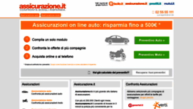 What Assicurazione.it website looked like in 2020 (3 years ago)