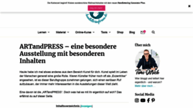 What Artandpress.de website looked like in 2020 (3 years ago)