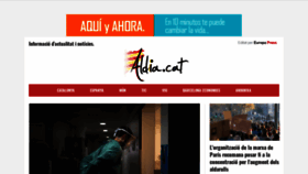 What Aldia.cat website looked like in 2020 (3 years ago)
