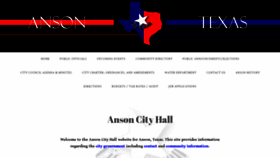 What Anson-tx.us website looked like in 2020 (3 years ago)