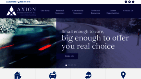 What Axioninsurance.ca website looked like in 2020 (5 years ago)